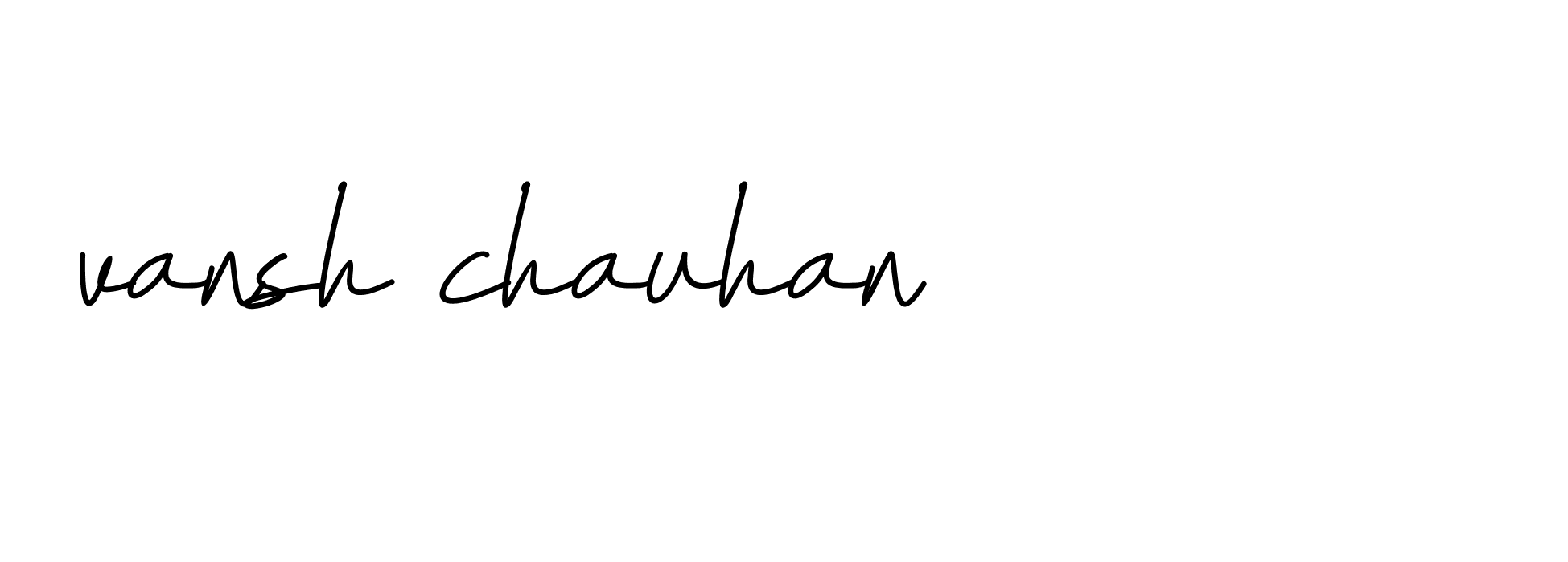 Signature of vansh-chauhan