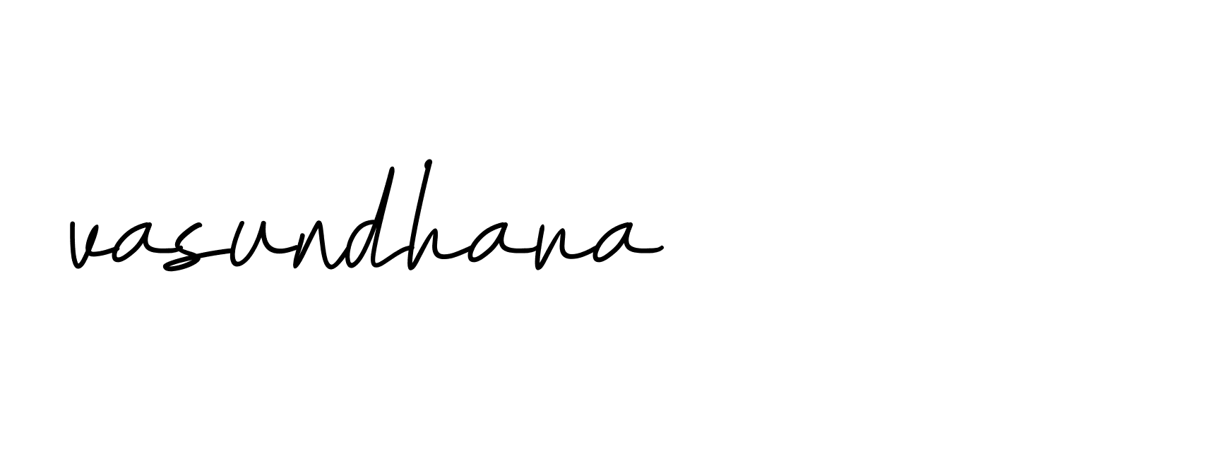 Signature of vasundhara