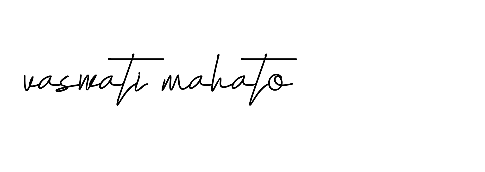 Signature of vaswati-mahato