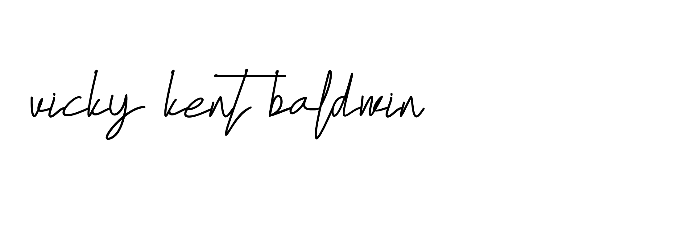 Signature of vicky-kent-baldwin-