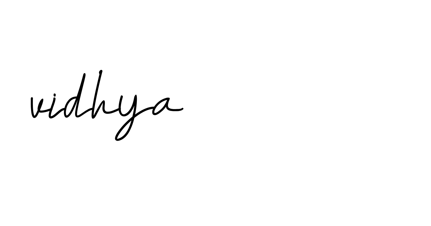 Signature of vidhya