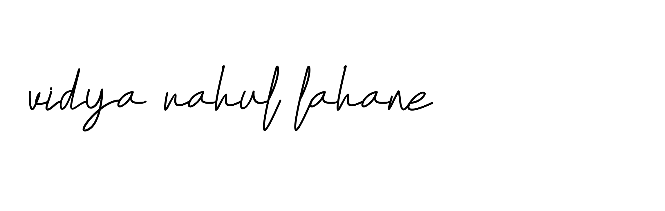 Signature of vidya-rahul-lahane