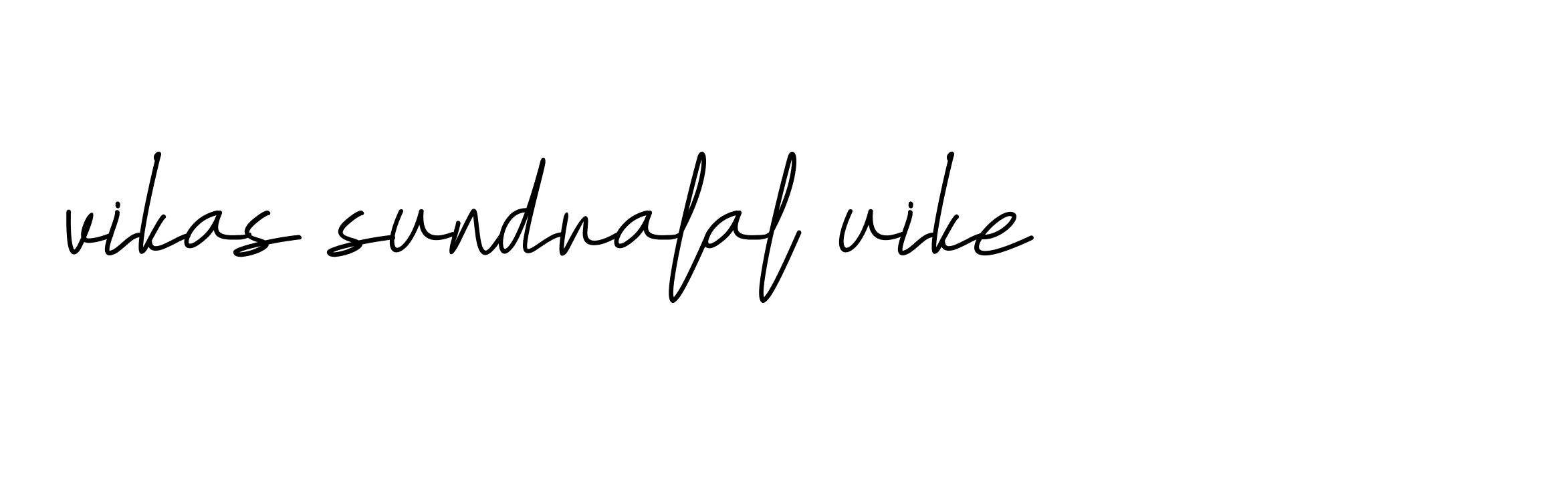 Signature of vikas-sundralal-uike