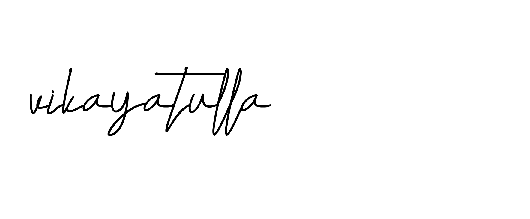 Signature of vikayatulla-