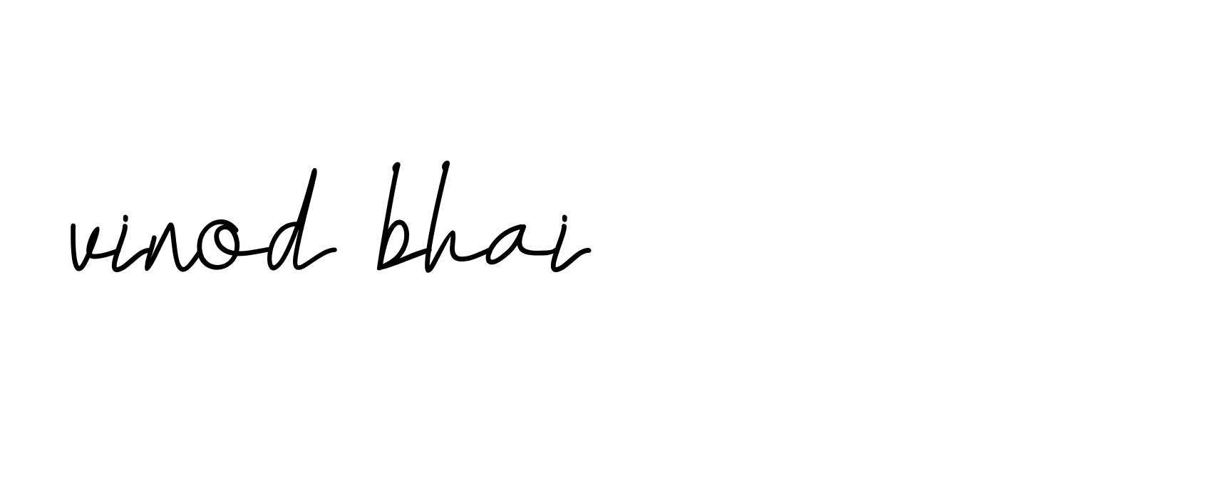 Signature of vinod-bhai-