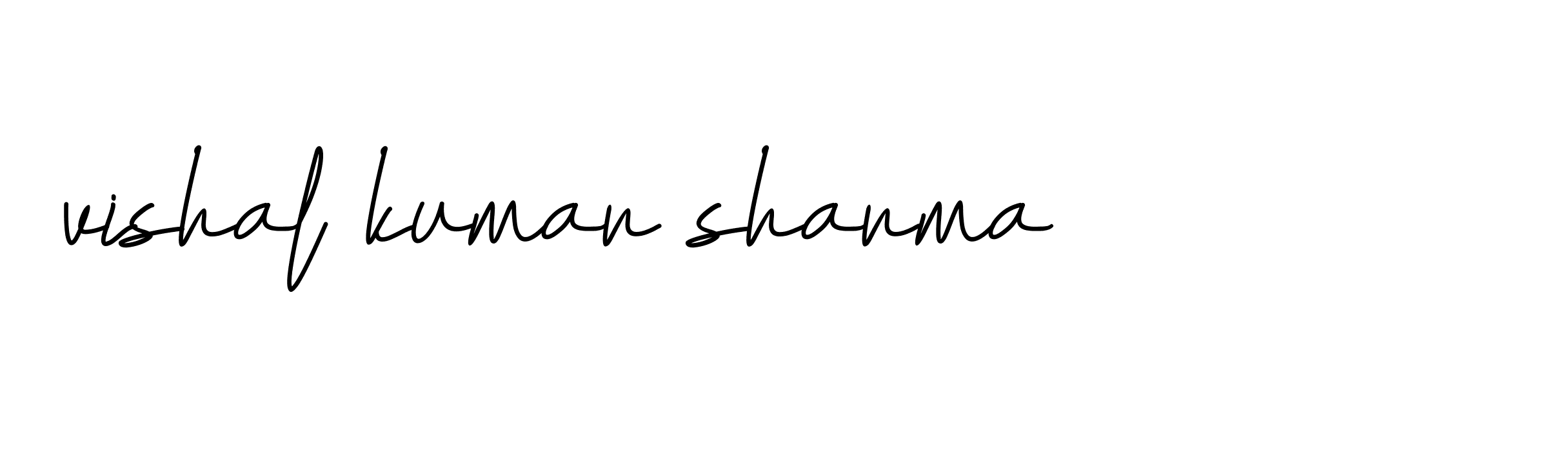 Signature of vishal-kumar-sharma