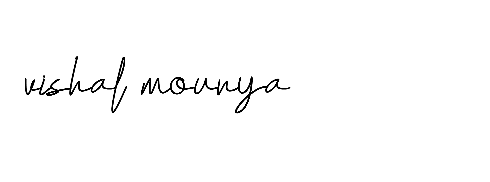 Signature of vishal-mourya