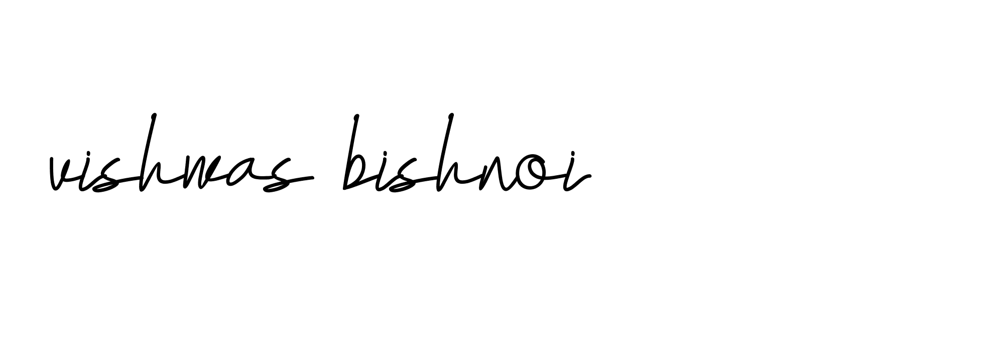 Signature of vishwas-bishnoi