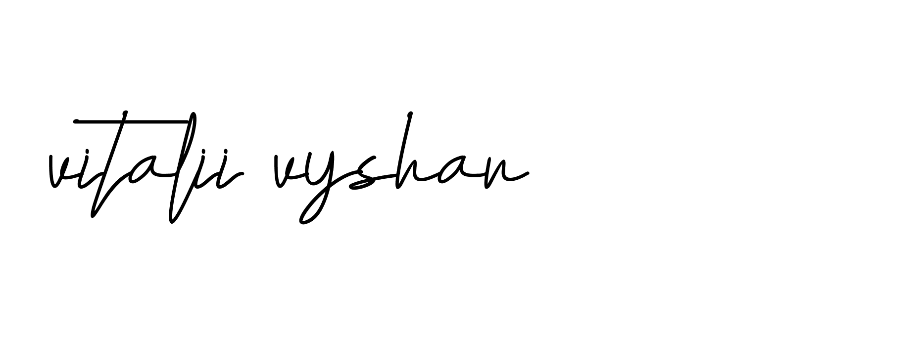 Signature of vitalii-vyshar