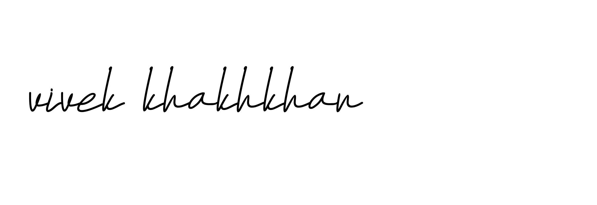 Signature of vivek-khakhkhar