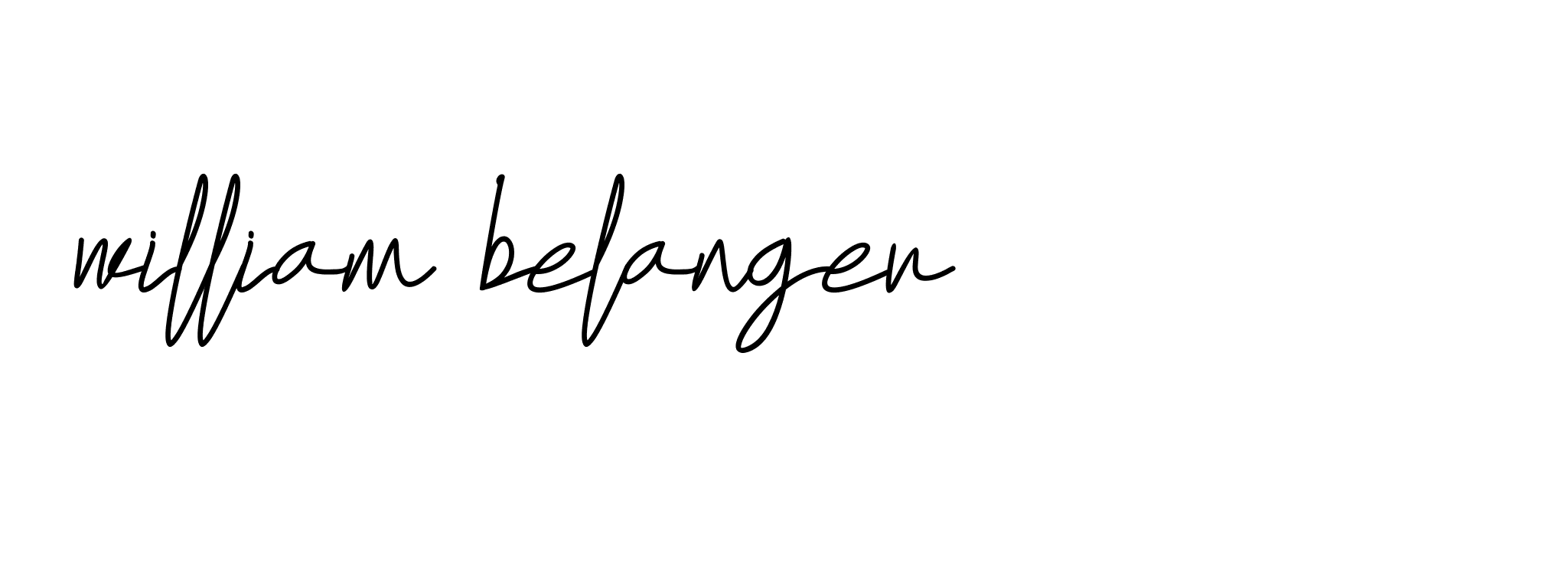 Signature of william-belanger