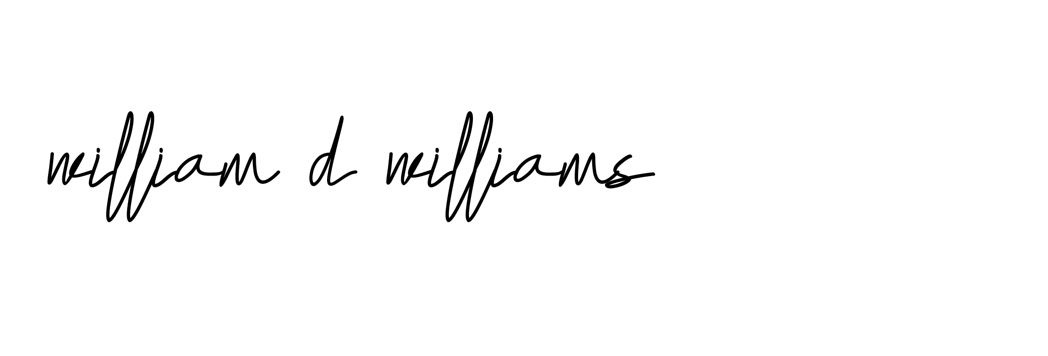 Signature of william-d-williams