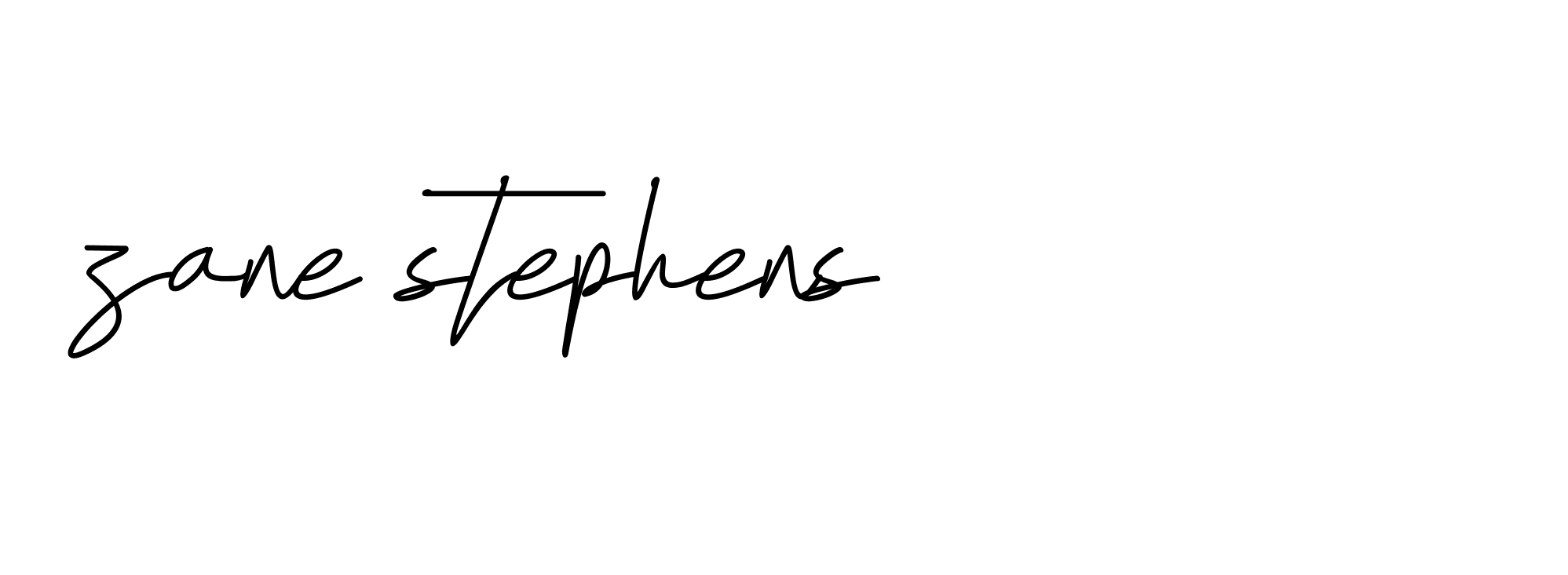 Signature of zane-stephens-