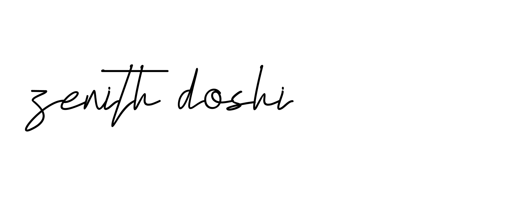 Signature of zenith-doshi