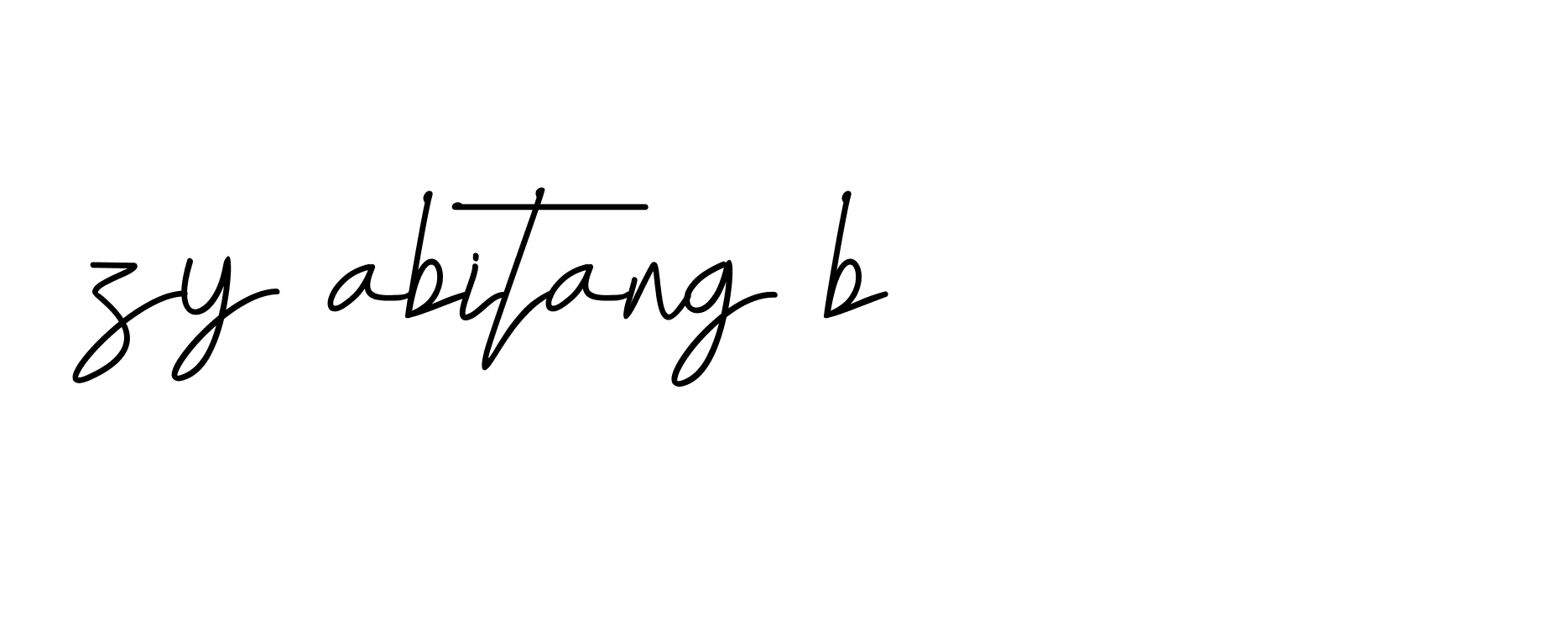 Signature of zy-abitang-b