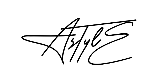 A Style smooth handwritten signature style