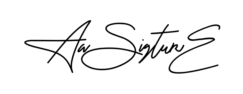 Aa Signature smooth handwritten signature style