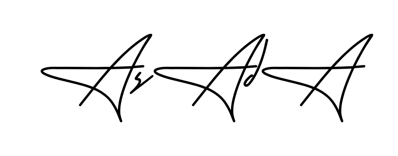 Asad A smooth handwritten signature style