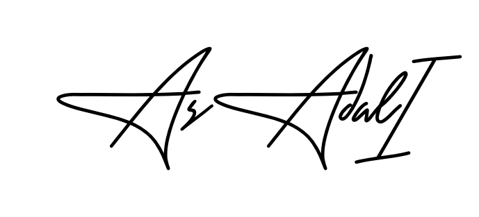 Asad Ali smooth handwritten signature style