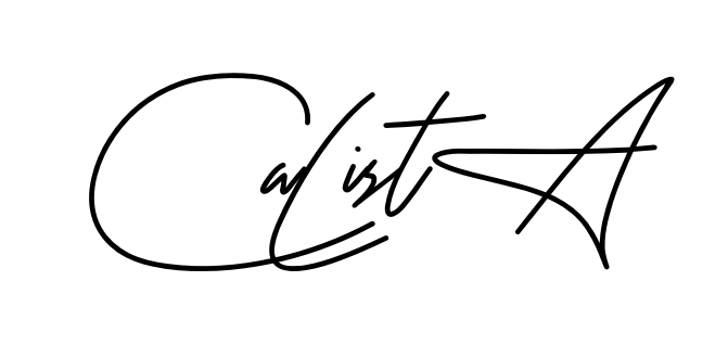 Calista smooth handwritten signature style