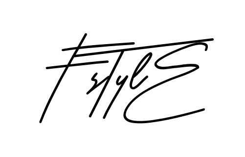 F Style smooth handwritten signature style