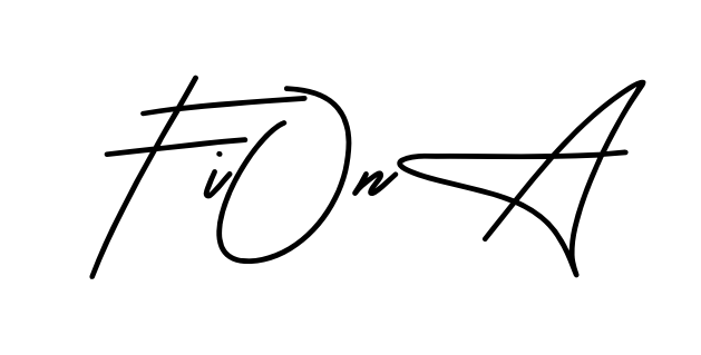 Fiona smooth handwritten signature style