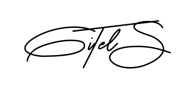 Gitel S smooth handwritten signature style