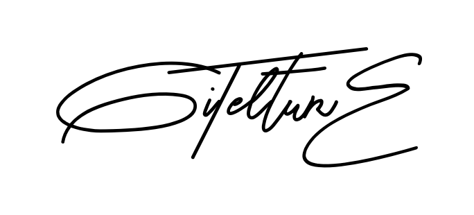 Gitel Signature smooth handwritten signature style