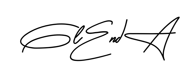 Glenda smooth handwritten signature style