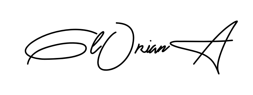 Gloriana smooth handwritten signature style