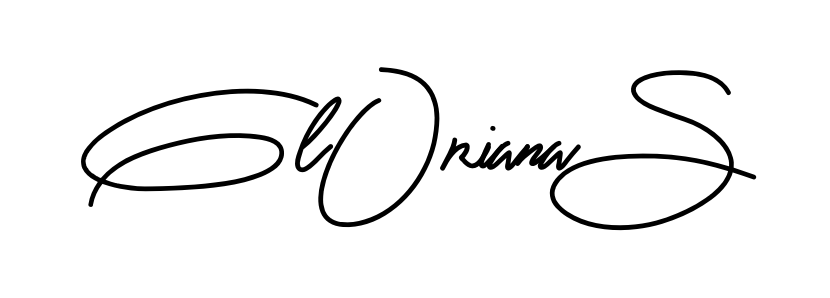 Gloriana S smooth handwritten signature style