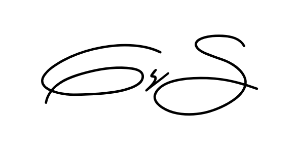 Gs S smooth handwritten signature style