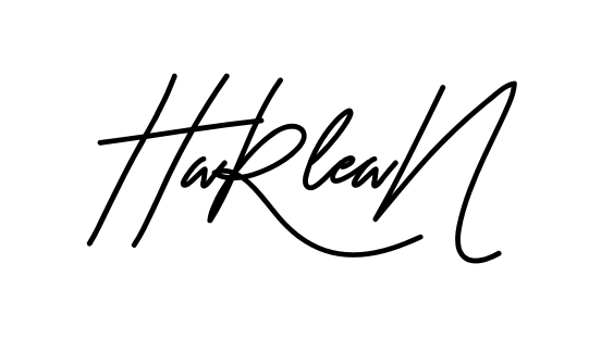 Harlean smooth handwritten signature style