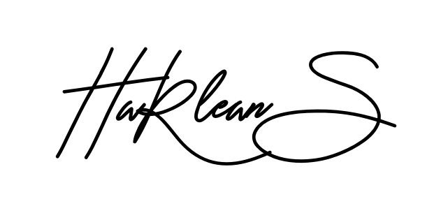 Harlean S smooth handwritten signature style