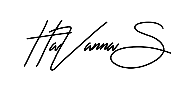 Havanna S smooth handwritten signature style
