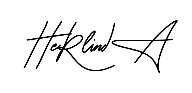 Herlinda smooth handwritten signature style
