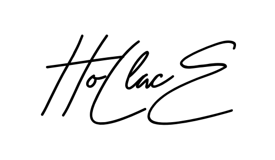 Hollace smooth handwritten signature style