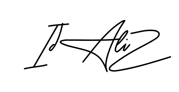 Idaliz smooth handwritten signature style