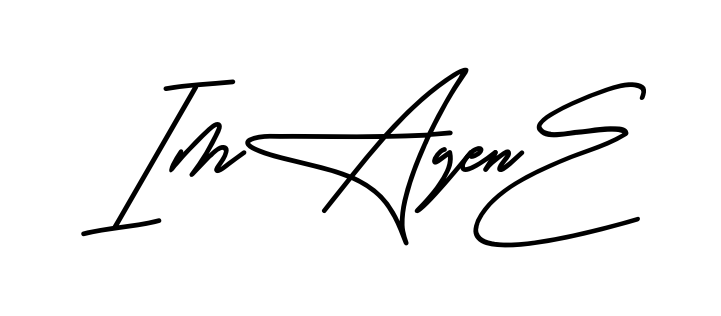 Imagene smooth handwritten signature style