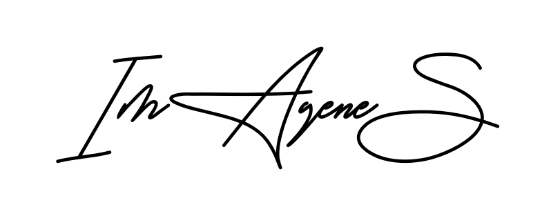 Imagene S smooth handwritten signature style