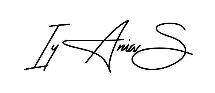 Iyania S smooth handwritten signature style