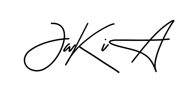 Jakia smooth handwritten signature style