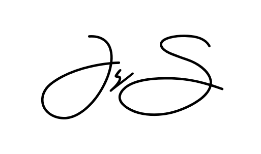 Js S smooth handwritten signature style