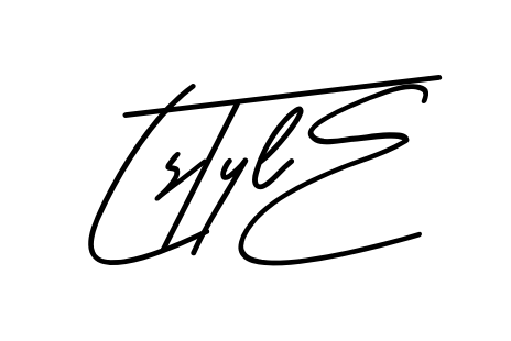 L Style smooth handwritten signature style