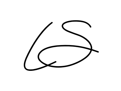 Ls smooth handwritten signature style