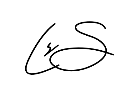 Ls S smooth handwritten signature style