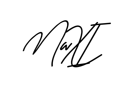 Maxi smooth handwritten signature style