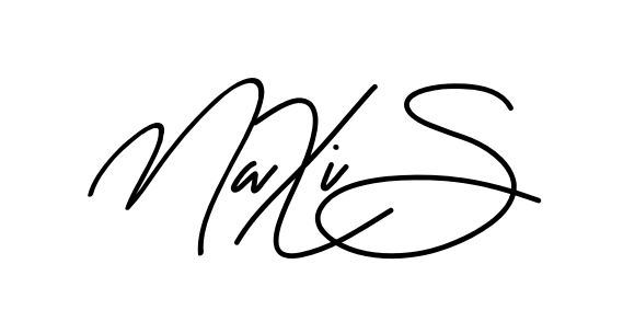 Maxi S smooth handwritten signature style