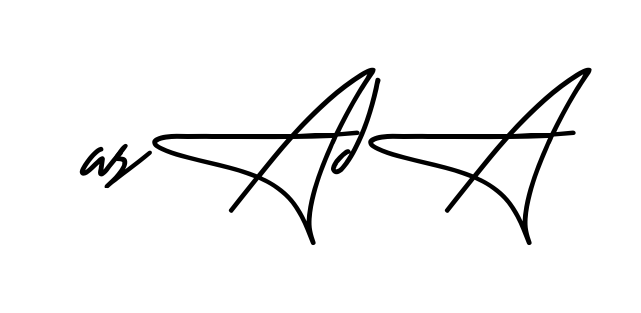 Asad A long name signature style