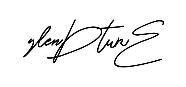 Glenda Signature long name signature style